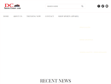 Tablet Screenshot of dcsportscenter.com